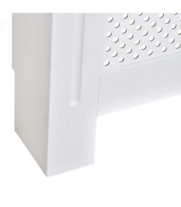 Radiator Cover White MDF 78cm x 19cm x 82cm Heating Cabinet Grill Style