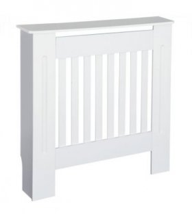 Radiator Cover Wooden Cabinet Shelving Home Office Vertical Slattted Vent