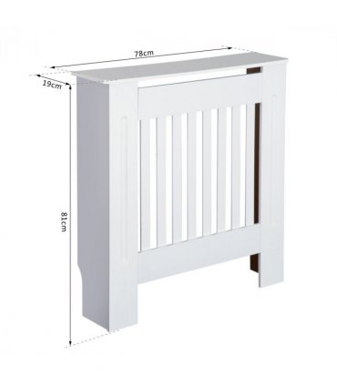 Radiator Cover Wooden Cabinet Shelving Home Office Vertical Slattted Vent