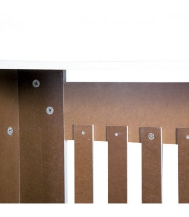Radiator Cover Wooden Cabinet Shelving Home Office Vertical Slattted Vent