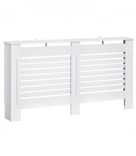 MDF Radiator Cover, 152 cm L-White