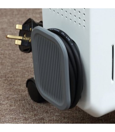 1630W Oil Filled Radiator, Adjustable Thermostat Safety switch, White