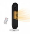 Ceramic Space Heater, Oscillation, Remote Overheat Protection, 1200/2000W