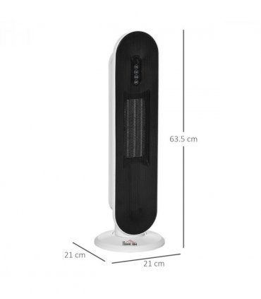 Ceramic Space Heater, Oscillation, Remote Overheat Protection, 1200/2000W