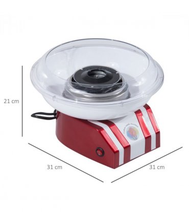 Candy Floss Machine, 450W-Red/White