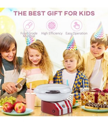 Candy Floss Machine, 450W-Red/White
