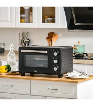 Mini Oven, 21L Grill, Toaster Timer, Baking Tray and Wire Rack, 1400W
