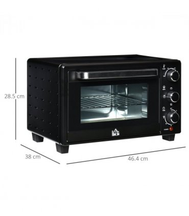 Mini Oven, 21L Grill, Toaster Timer, Baking Tray and Wire Rack, 1400W