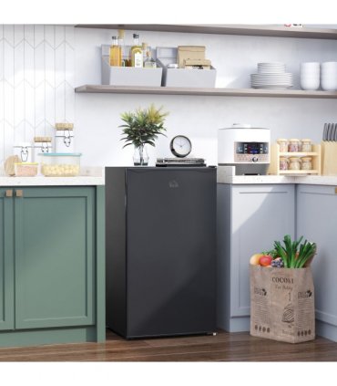 Under Counter Fridge 91L Black 47.5cm x 44.2cm x 84cm Freestanding Chiller Box