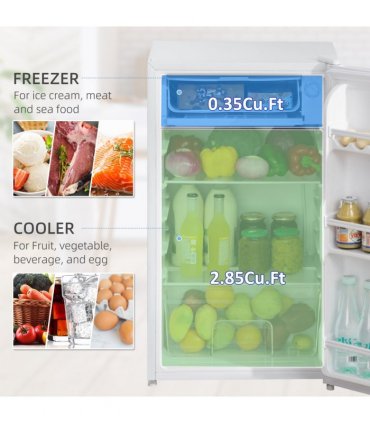 Freestanding Under Counter Fridge 91L White 47.5cm x 44.2cm x 84cm