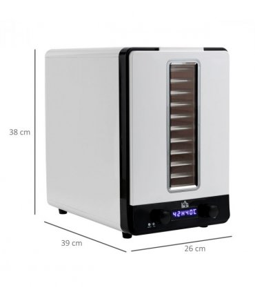 Food Dehydrator 11Tier White 26cm x 39cm x 38cm 550W Food Dryer Machine