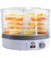 5 Tier Food Dehydrator 245W Stainless Steel Food Dryer Machine Timer LCD White