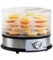 Food Dehydrator - 5 Tier Stainless Steel Dryer Machine Silver 34cm x 34cm