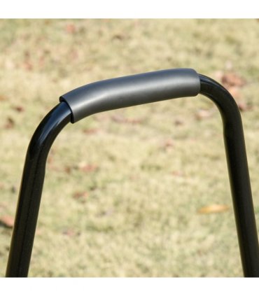 Outsunny 30cm Metal Lawn Roller-Deep Green