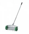 Outsunny Lawn Aerator Roller-Green/Silver