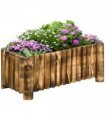 Fir Plant Pot Raised Flower Bed Wooden Planter 4 Feet 78Lx 35Wx30H cm