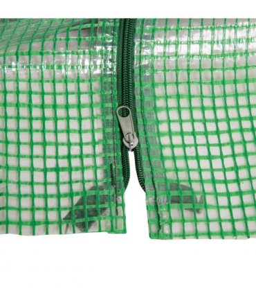 Mini Small Greenhouse Steel Frame & PE Cover & Zip Window 180x90x90cm