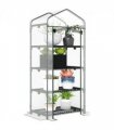 Greenhouse 4 Tiers Mini Portable Metal Frame Transparent 160x70x50cm