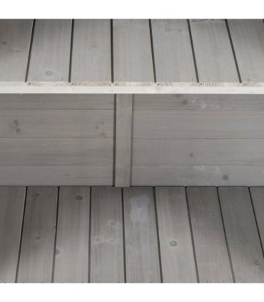 Garden Shed Wooden  2 Door Unit Solid Fir Wood 87x46.5x96.5cm, Grey