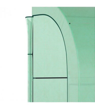 Greenhouse   PE   Cover  and 3-Tier Shelves, Green, 300x150x213 cm