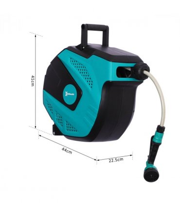 DURHAND 15 m Water Hose Reel-Black/Green