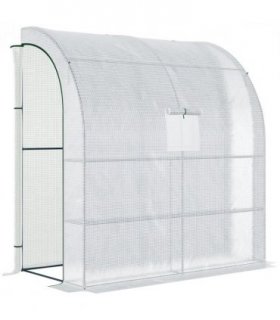 Greenhouse White 200cm x 100cm x 215cm Tropical Plants Vegetables Flowers