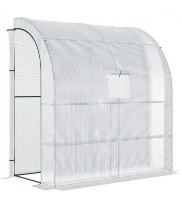 Greenhouse White 200cm x 100cm x 215cm Tropical Plants Vegetables Flowers