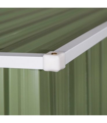 Garden Storage Shed, Sloped Roof, Lockable Door Green, 142x84x189cm