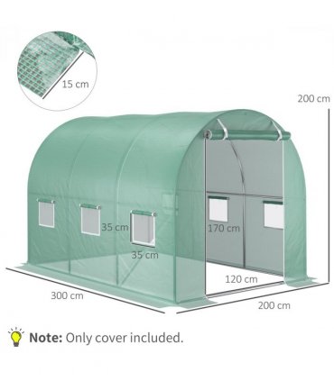 10x7ft Greenhouse Replacement Cover Winter
