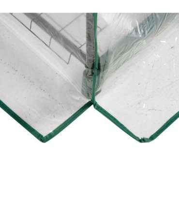 Steel 5 Tier Greenhouse OutdoorPortable Shed Metal Frame Transparent 69x49x193cm