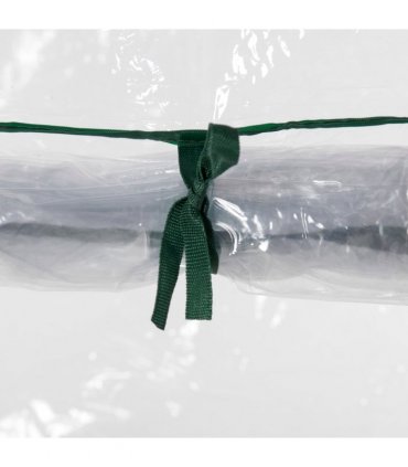 Greenhouse Steel PVC Green 100x50x150cm Outdoor Garden Tall Narrow Roll-up Door