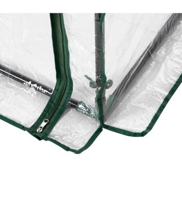 Greenhouse Steel PVC Green 100x50x150cm Outdoor Garden Tall Narrow Roll-up Door