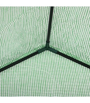 Greenhouse WalkIn PE Cover Green 141cm x 72cm x 191cm 2 Tier Shelf Roll-Up Door