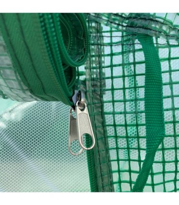 Polytunnel Green PE Cover 447cm x 300cm x 200cm Walk-in Tent ZipDoor 6Windows
