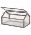 Wooden Cold Frame Greenhouse PC 90 x 52 x 50cm, Grey House, Solid Wood Frame