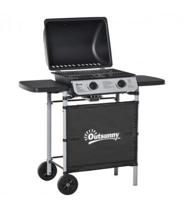 2 Burner Gas Barbecue Grill Propane Gas BBQ 5.6 kW