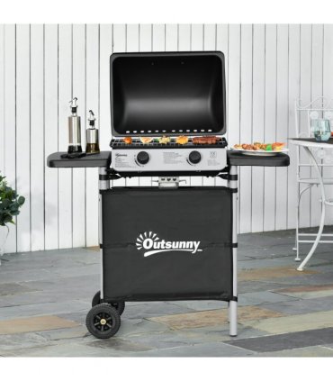 2 Burner Gas Barbecue Grill Propane Gas BBQ 5.6 kW