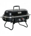 Gas BBQ Grill 2 Burner Table Piezo Ignition Thermometer