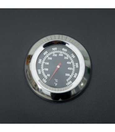 2 Burner Gas BBQ Grill Portable Folding Tabletop Barbecue Lid Thermometer Black