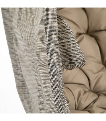 Hanging Egg Chair, Swing Hammock with Cushion and Stand, Khaki