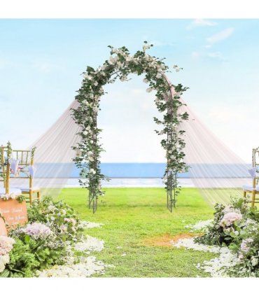 Outsunny Garden Arch, 226H cm, Metal Frame