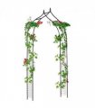 Steel Frame Backyard Pergola for Plants & Trellis Garden Arch Black