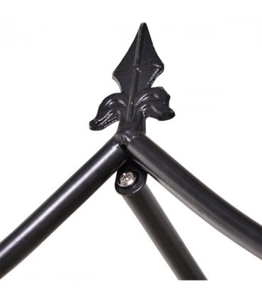 Steel Frame Backyard Pergola for Plants & Trellis Garden Arch Black