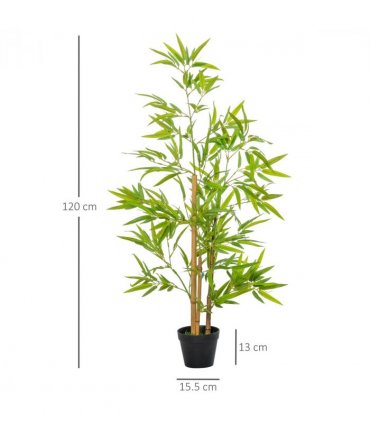 Artificial Bamboo Trees Green 15.5 x 120Hcm Decorative Plant Indoor/Outdoor