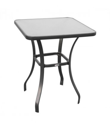 Square Glass Bistro Table Bar Dining Kitchen Breakfast Party Table 68.5x84 cm