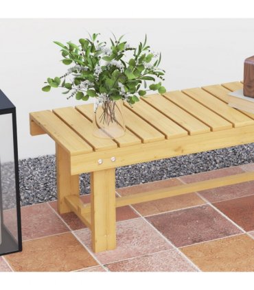 Outsunny 2-Seater Outdoor Garden Fir Wood Patio Bench