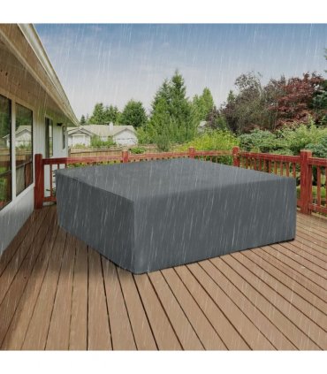 205x192cm Garden Furniture Cover Water UV Resistant Oxford Fabric Grey