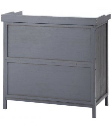 Garden Storage Cabinet, Potting Bench Table Galvanized Grey