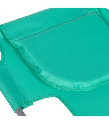 Garden Chair Reclining Lounge Face Cavity Pillow Green 183cmx55cmx81cm
