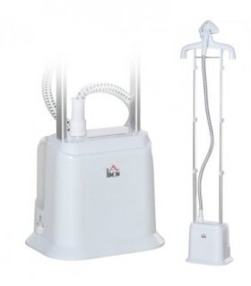 Upright Garment Clothes Steamer, 45s Fast Heat-up, 1.7L Tank White w/